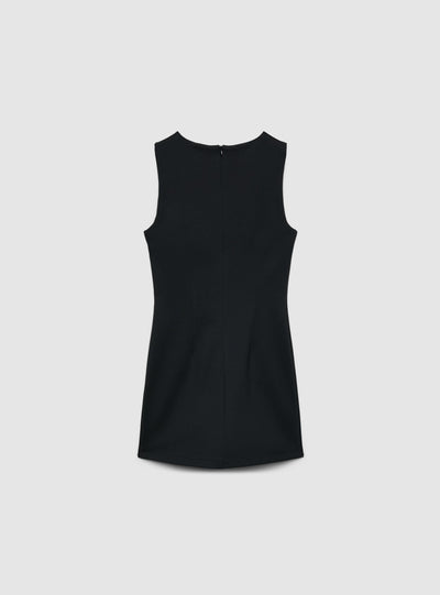 Vestito tubino smanicato con spacchi