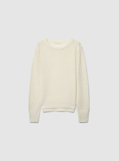 Maglia girocollo effetto luccicante