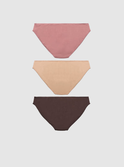 Pack 3 slip tinta unita