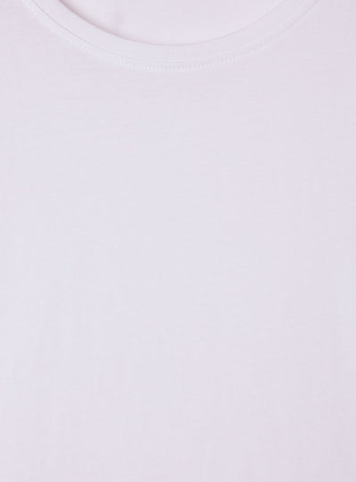 Crop T-shirt with cap sleeves