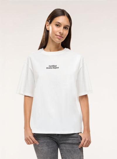 T-shirt ampia con stampa graffiti