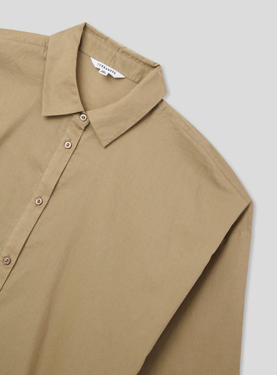 Maxi shirt with three-quarter sleeves