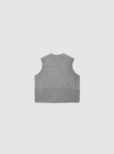Gilet in maglia con scollo a V