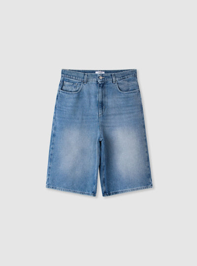 Pantalone Jeans Corto Tinta Unita