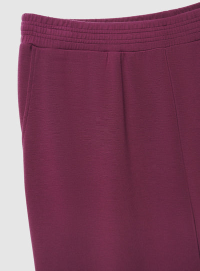 Pantaloni tuta wide leg a tinta unita