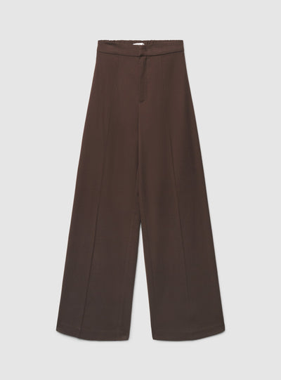 Pantaloni wide leg effetto mélange
