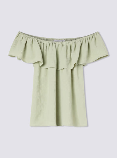 Bluza sa otvorenim ramenima i karnerom
