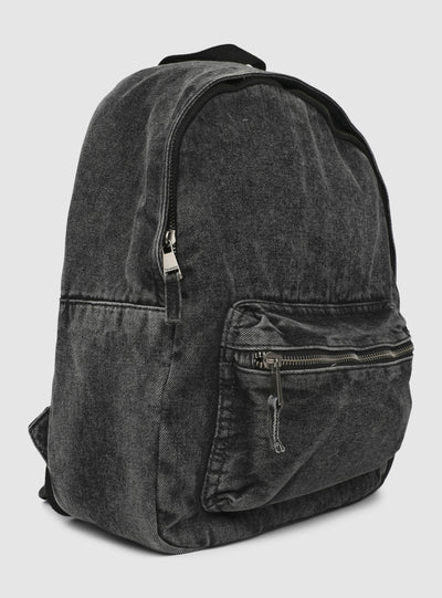 Zaino in denim con tasca frontale