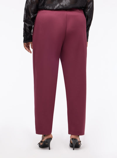 Pantaloni chinos cigarette a tinta unita