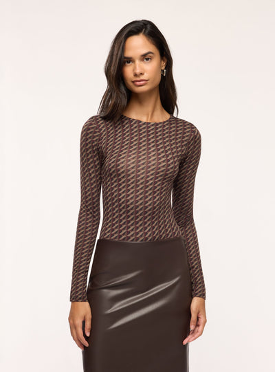 Body con fantasia geometrica
