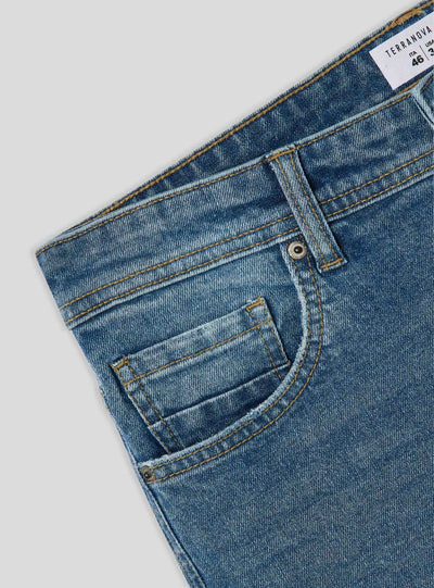 Jeans regular fit con strappi