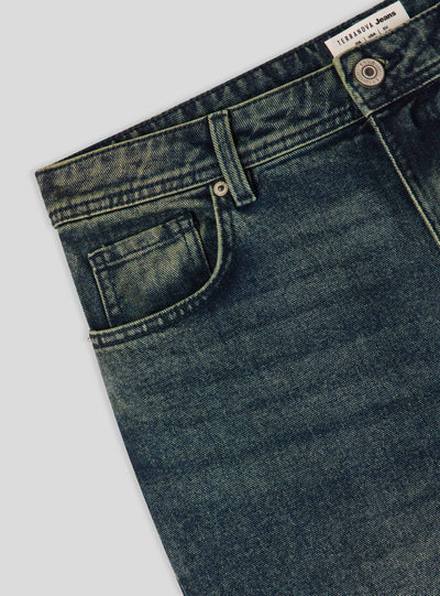 Jeans super-baggy lavaggio al thè