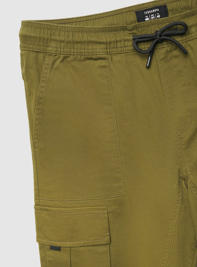 Pantaloni cargo con coulisse e tasche