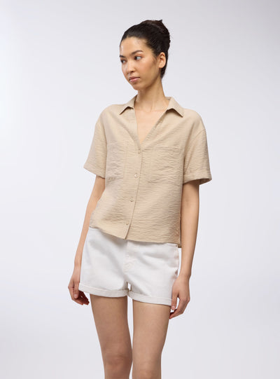 Camicia tessuto leggero con tasche