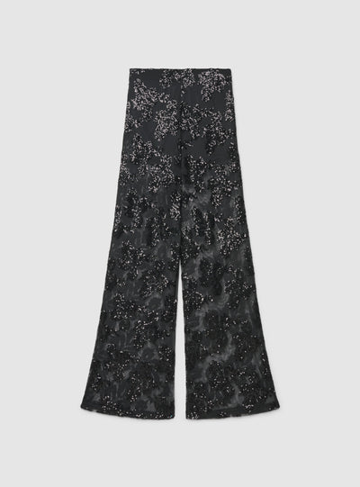 Kalhoty wide leg s flitry