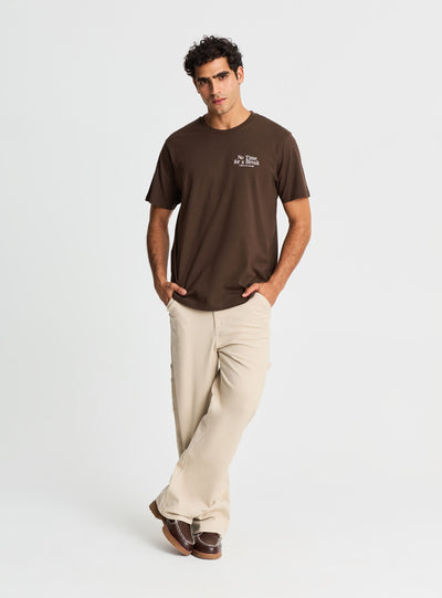 T-shirt con stampa e scritta