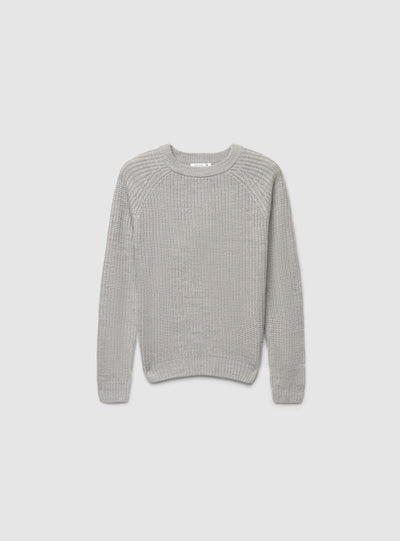 Maglia girocollo a costa inglese