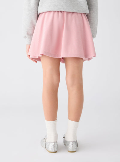 Skater skort with houndstooth pattern