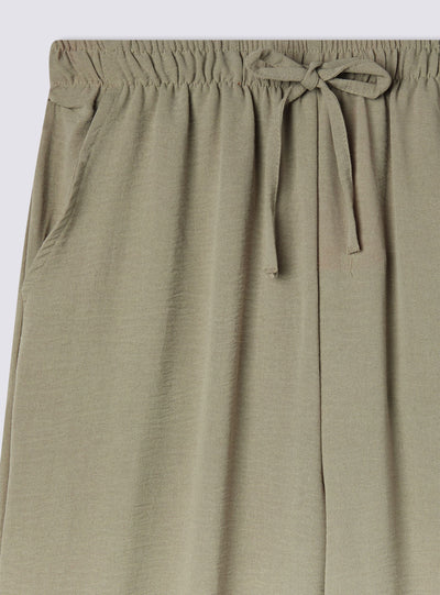 Pantalon large avec cordon de serrage