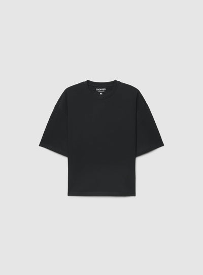 T-shirt crop a tinta unita