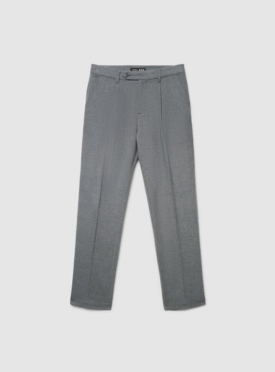Pantaloni chinos straight con pinces