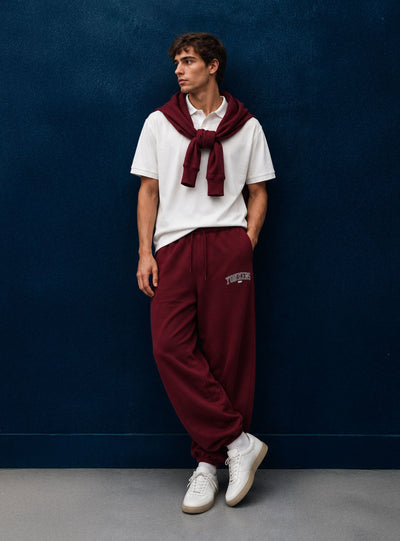 Pantalon de jogging jogger avec imprimé college