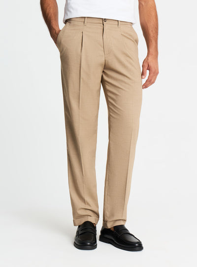 Pantaloni chino regular a tinta unita