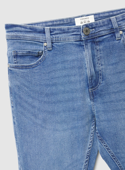 Jeans skinny a tinta unita
