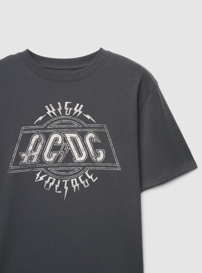 T-shirt ampia con stampa AC/DC