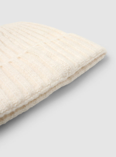 Solid colour ribbed cap