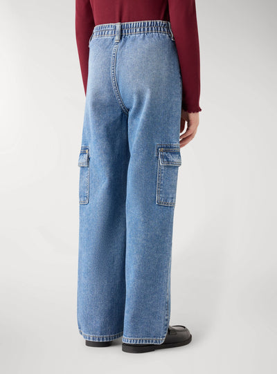 Jeans wide leg cargo