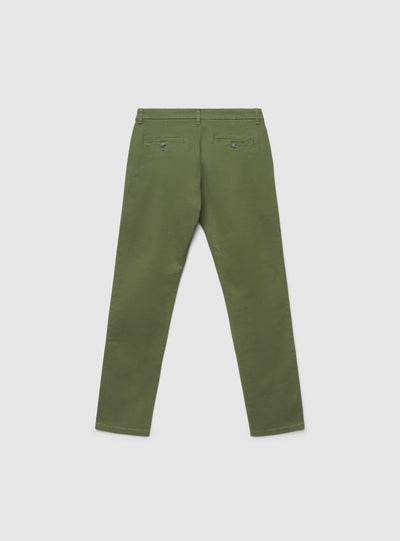 Pantaloni chino regular a tinta unita
