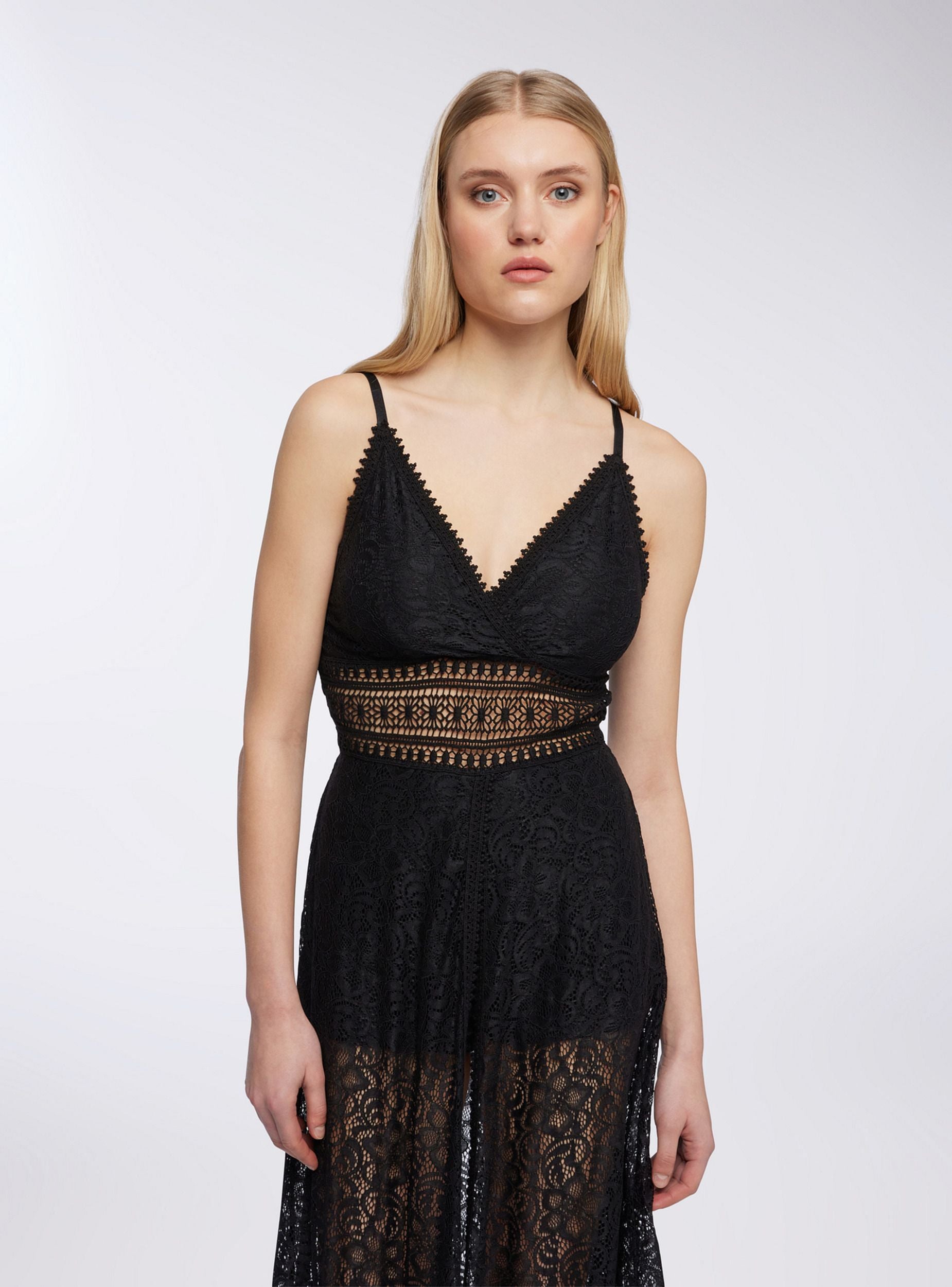 Long lace dress with shorts - Terranova Long lace dress with shorts - Terranova