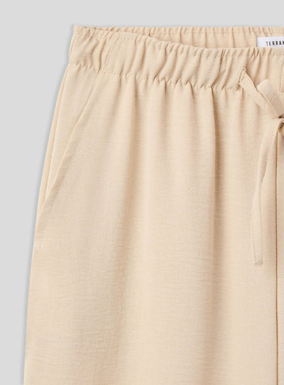 Pantaloni wide leg con coulisse