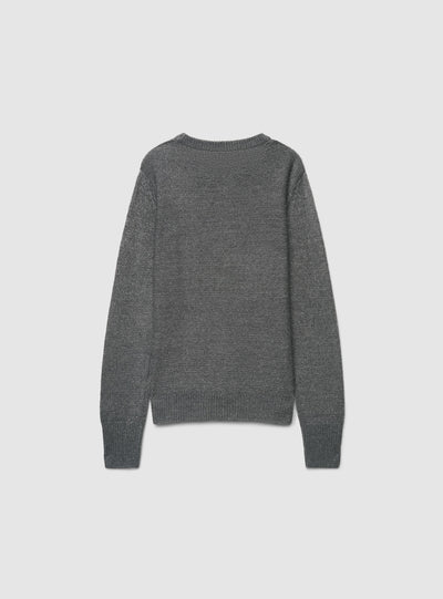 Maglia girocollo effetto luccicante