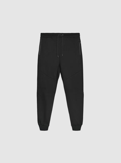 Pantaloni tuta con zip e coulisse