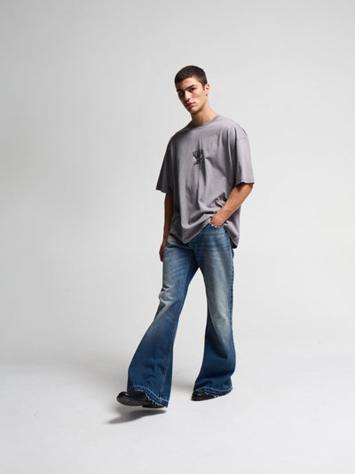 T-shirt Over con stampa angelo