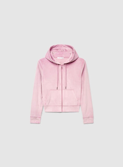 Felpa con cappuccio e zip tinta unita