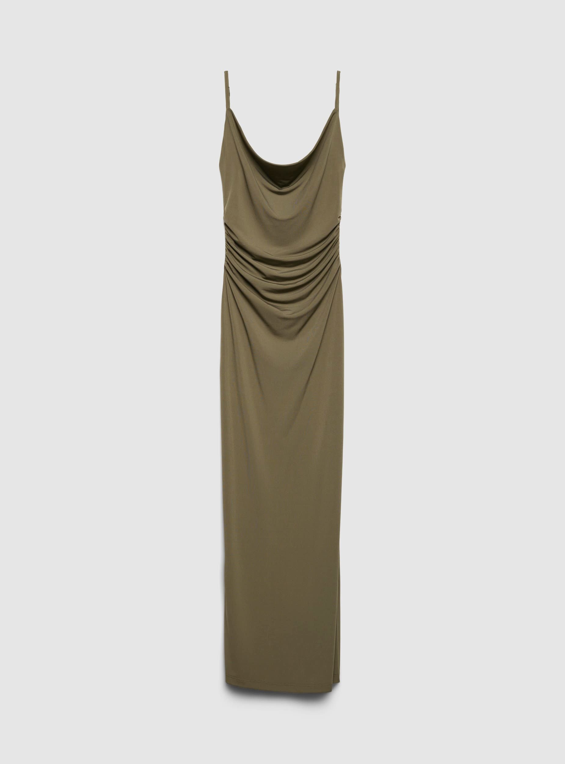 Long dress with draping - Terranova Long dress with draping - Terranova