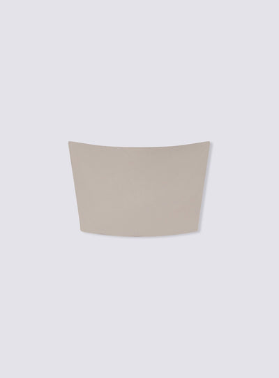 Top crop a fascia tinta unita