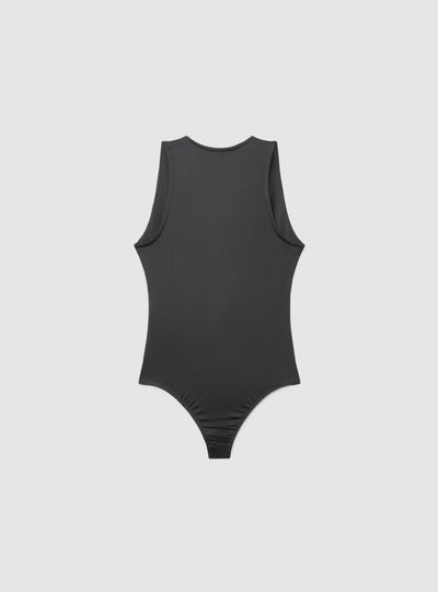 Body con scollo drappeggiato