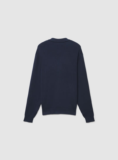 Cardigan in maglia con zip e colletto
