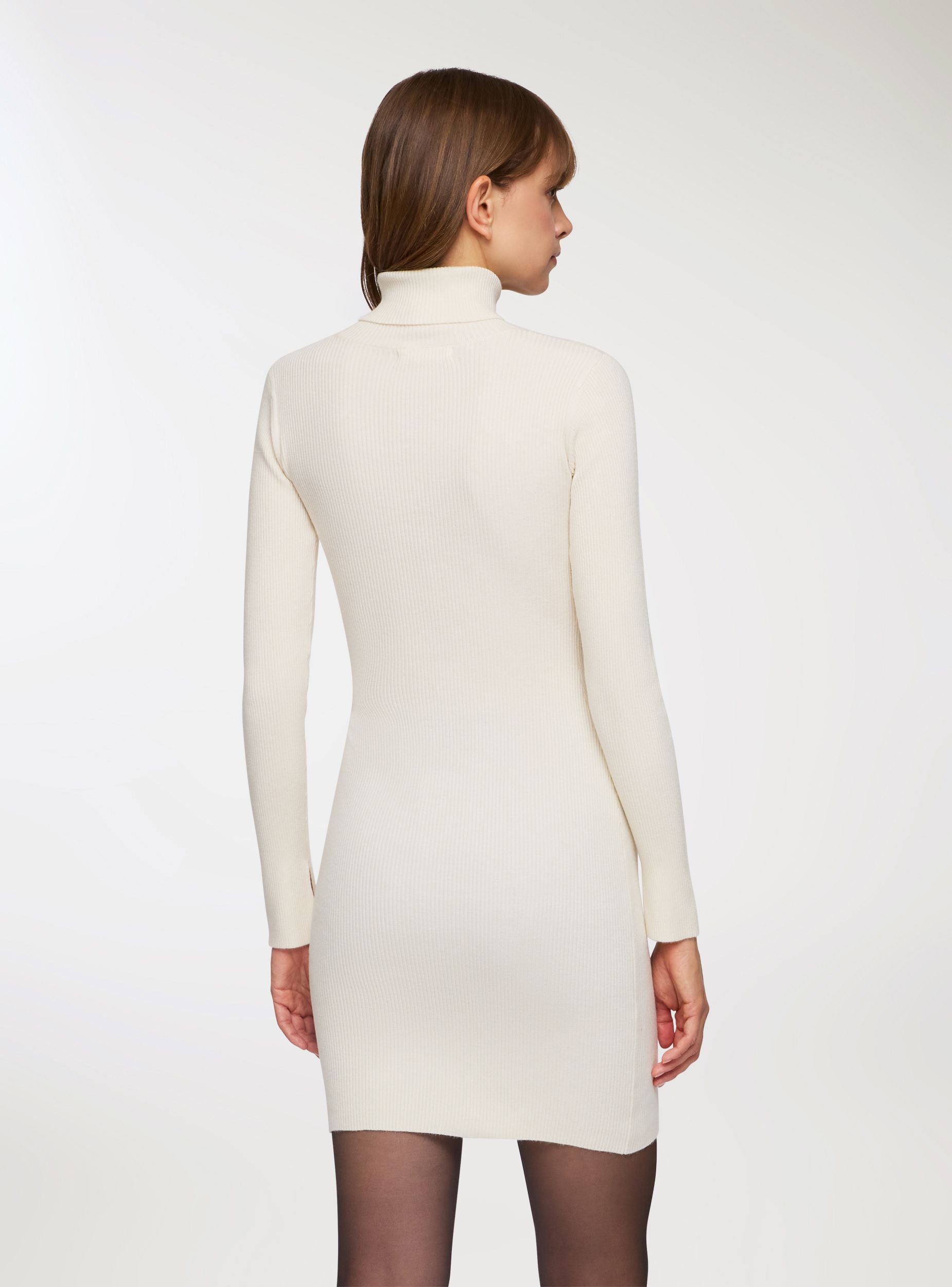 Turtleneck knit dress - Terranova Turtleneck knit dress - Terranova