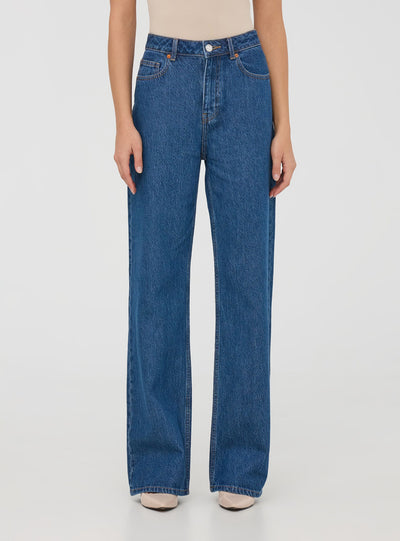 Jeans scuro wide leg