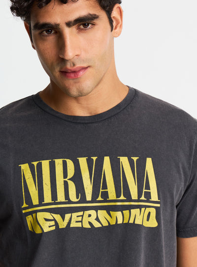 T-shirt con stampa Nirvana