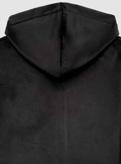 Felpa con cappuccio e zip tinta unita