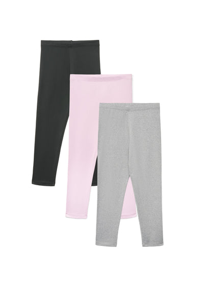 Pack 3 leggings lunghi tinta unita