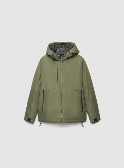 Giacca tecnica con cappuccio e zip
