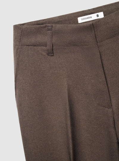 Maxi-Hose mit weitem Bein in Uni-Farbe