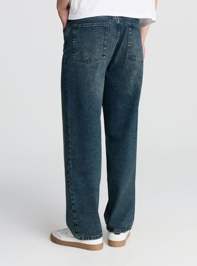 Jeans super-baggy lavaggio al thè